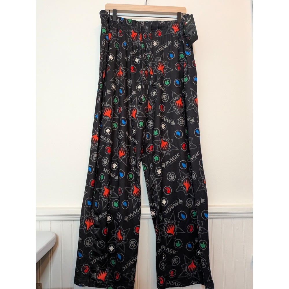 New PJammy XL Magic The Gathering All Over Symbols Men's Pajama Pants MTG